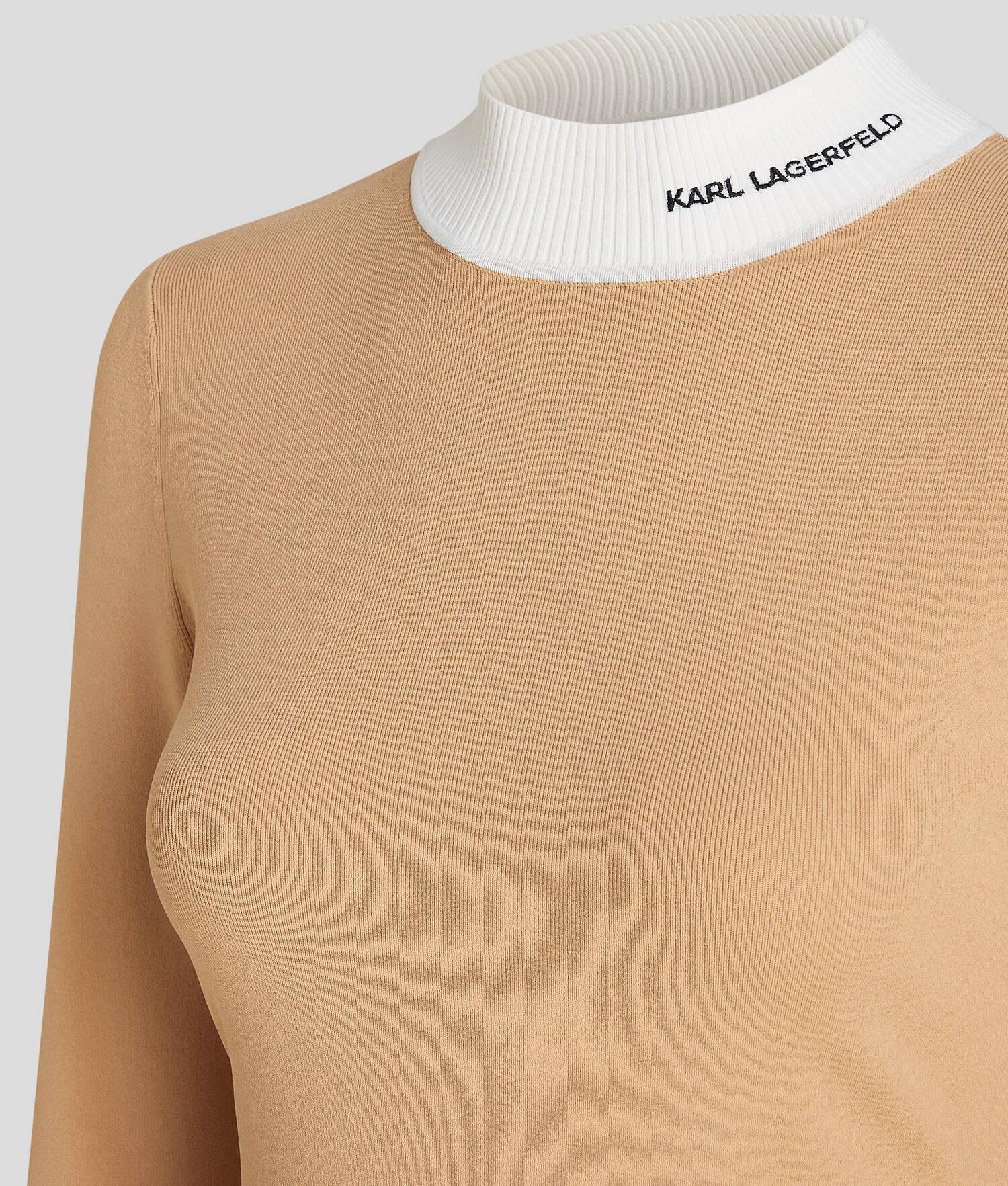 KARL LOGO TURTLENECK SWEATER Product Image