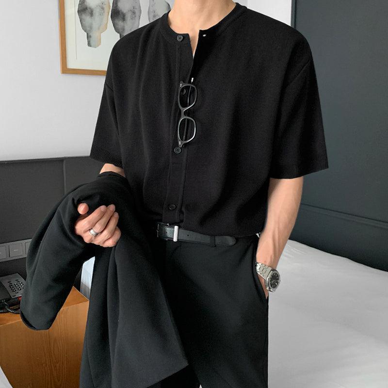 RT No. 4406 HALF SLEEVE BUTTON-UP CARDIGAN Product Image