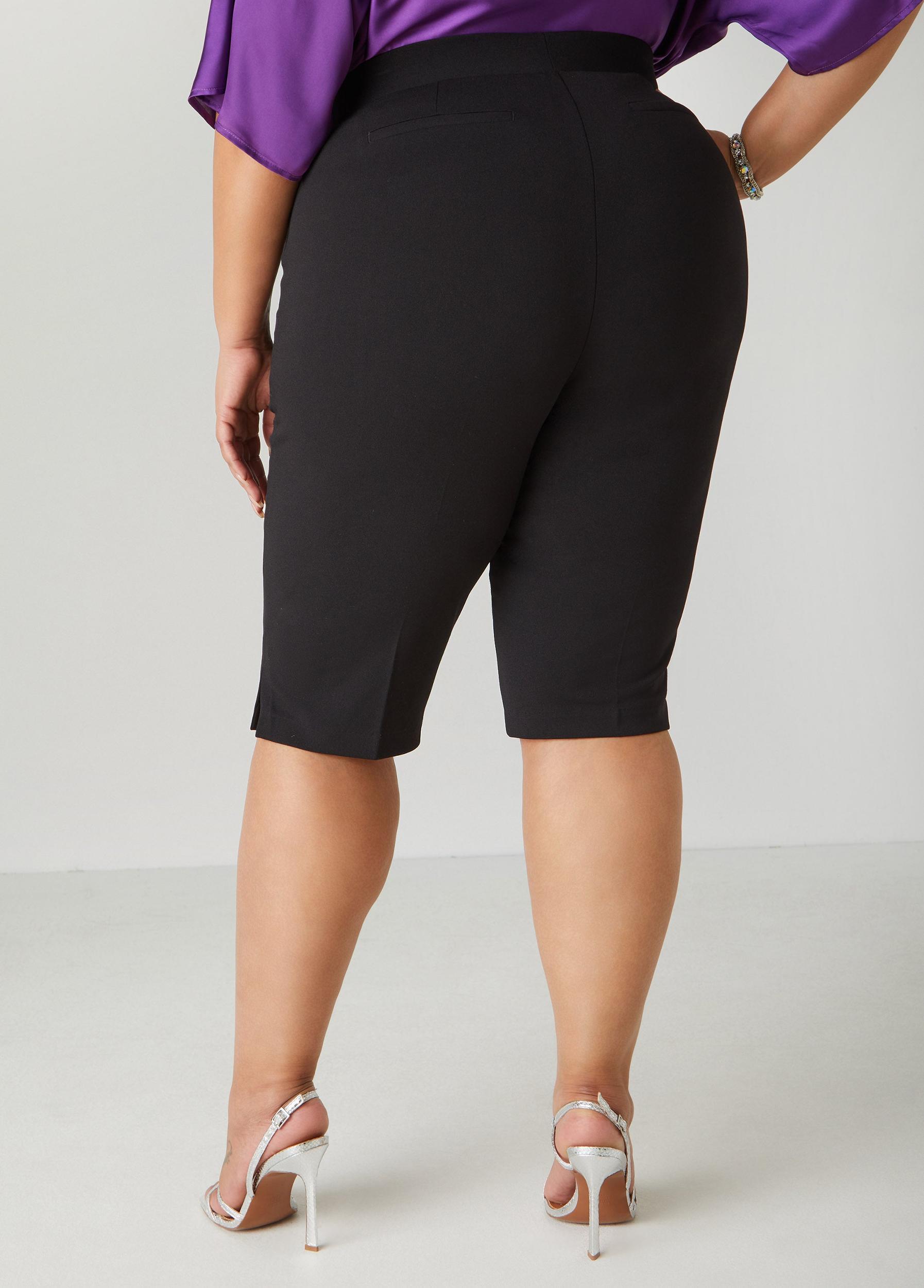 Pintucked Crepe Shorts Product Image