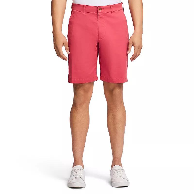 Men's IZOD Saltwater 9.5-in. Flat Front Shorts, Size: 38, Harbor Blue Product Image