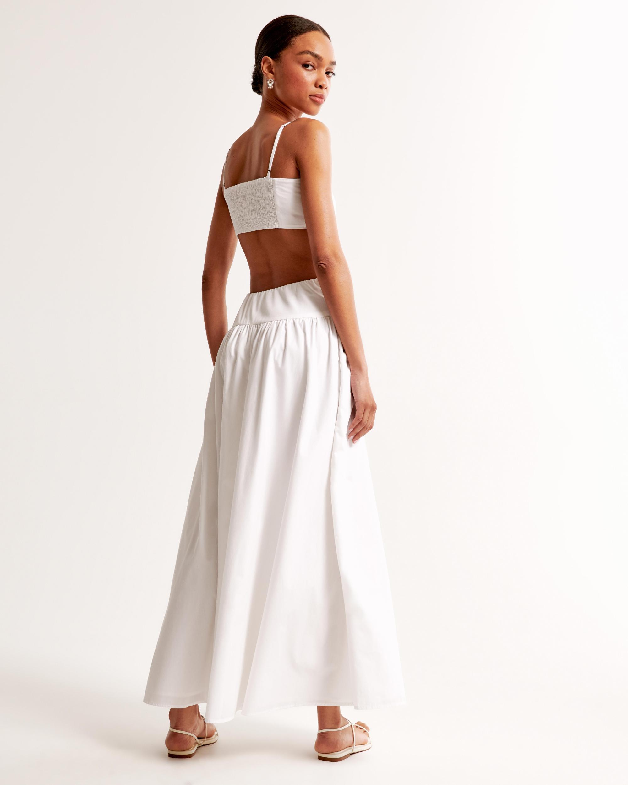 Drop-Waist Cutout Maxi Dress Product Image