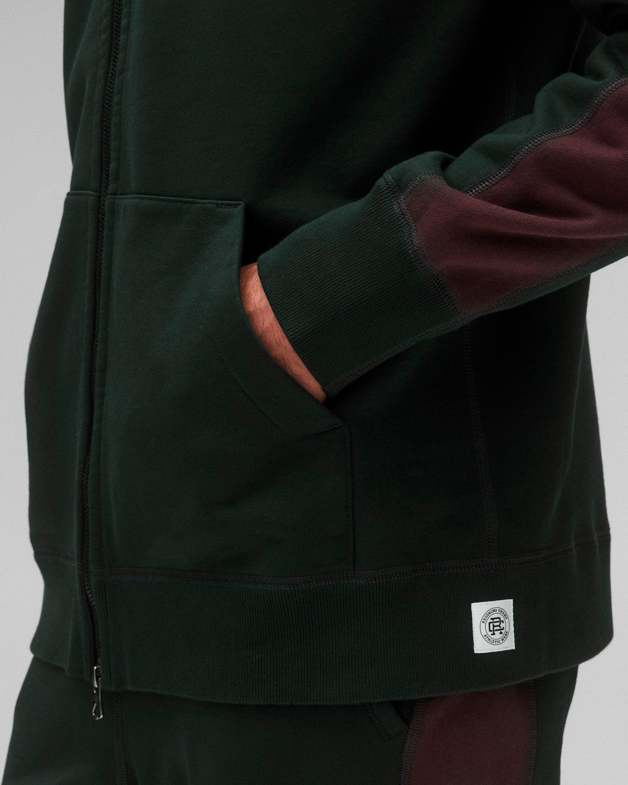 Midweight Terry Racer Slim Zip Hoodie Male Product Image