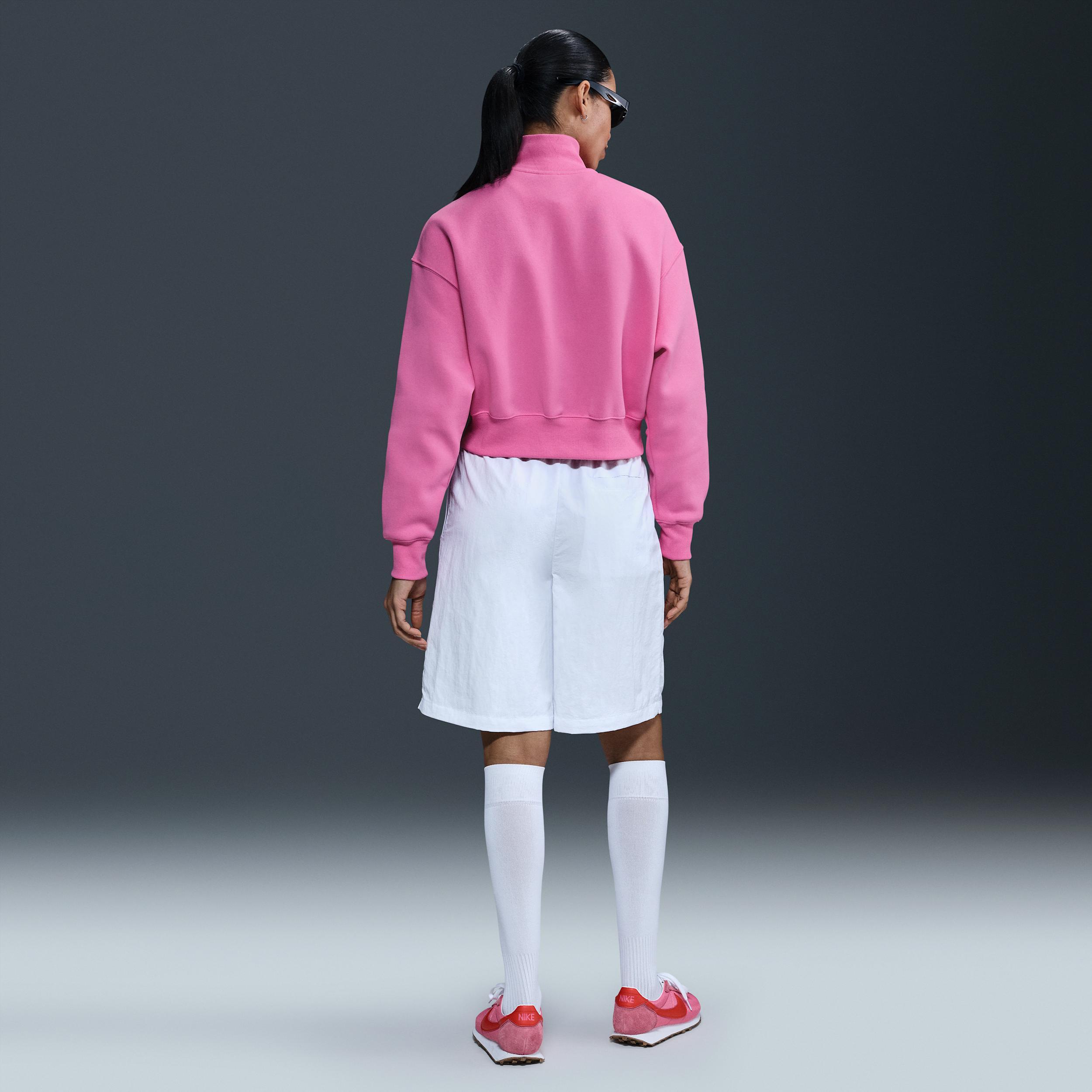 Women's Nike Sportswear Phoenix Fleece 1/4-Zip Cropped Sweatshirt Product Image