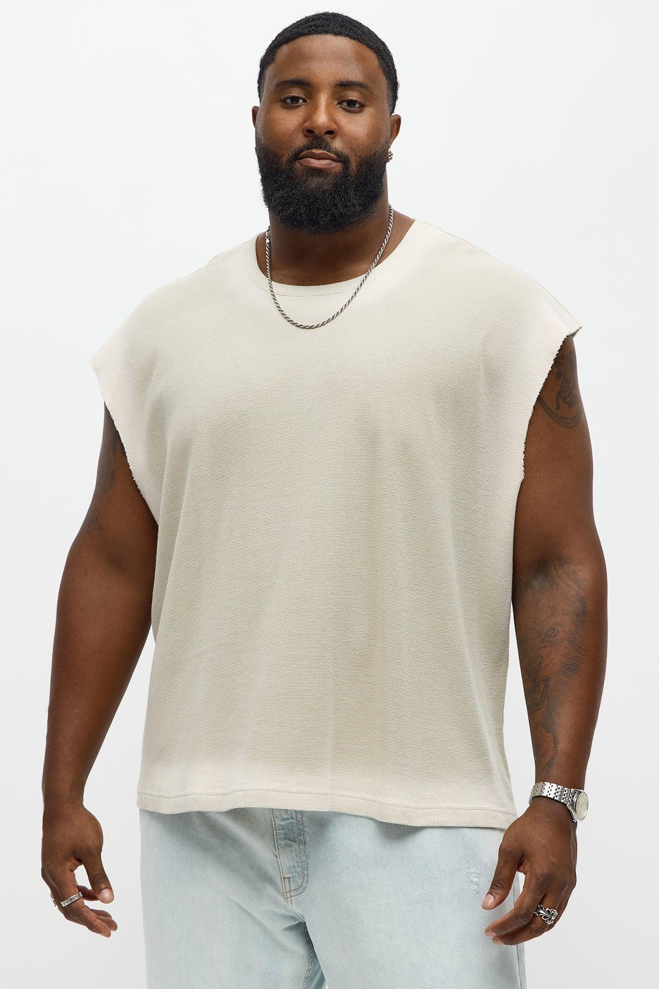 Relaxed Washed Muscle Tank - Grey Product Image