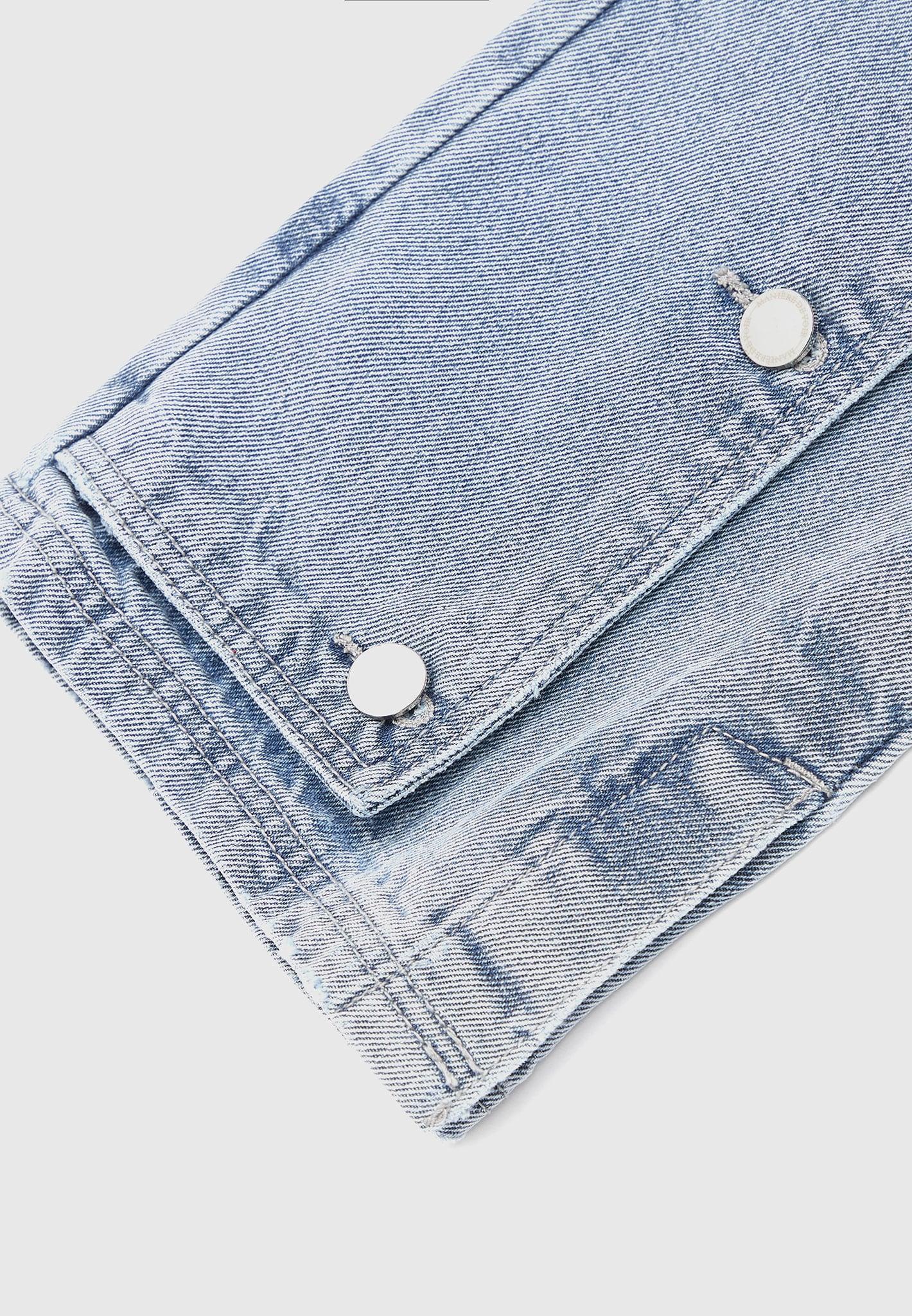 Axelle - Button Down Overlay Mom Jeans - Mid Blue Female Product Image