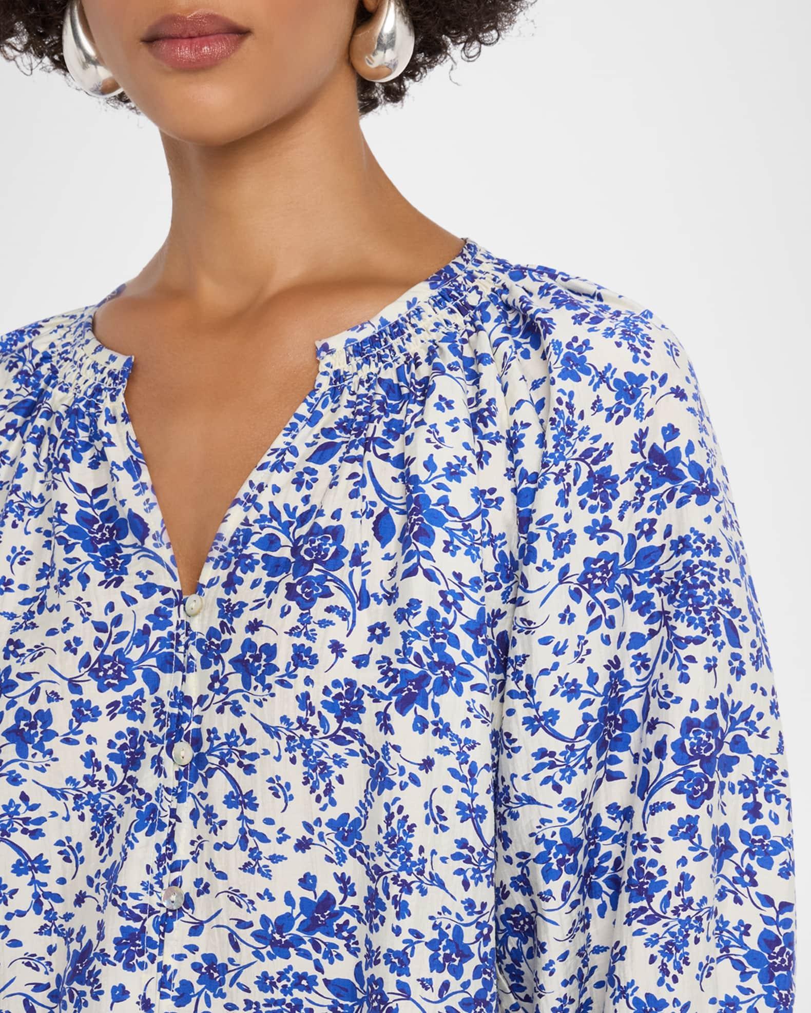 Mariah Floral Three-Quarter Sleeve Top Product Image