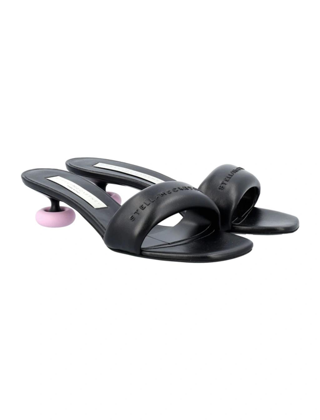 STELLA MCCARTNEY Shroom Faux-leather Sandals In Black Product Image