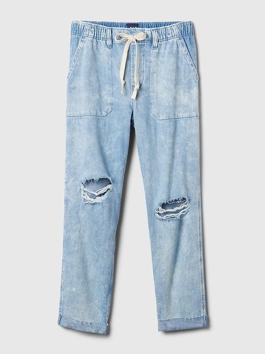 Mid Rise Denim Easy Jeans Product Image