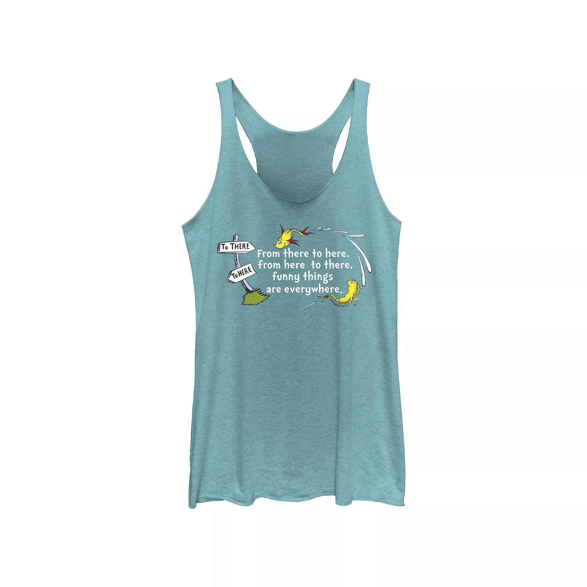Disney's Lilo & Stitch Far Out Space Juniors' Tri-Blend Racerback Tank Top, Girl's, Size: XS, Tahiti Blue Product Image