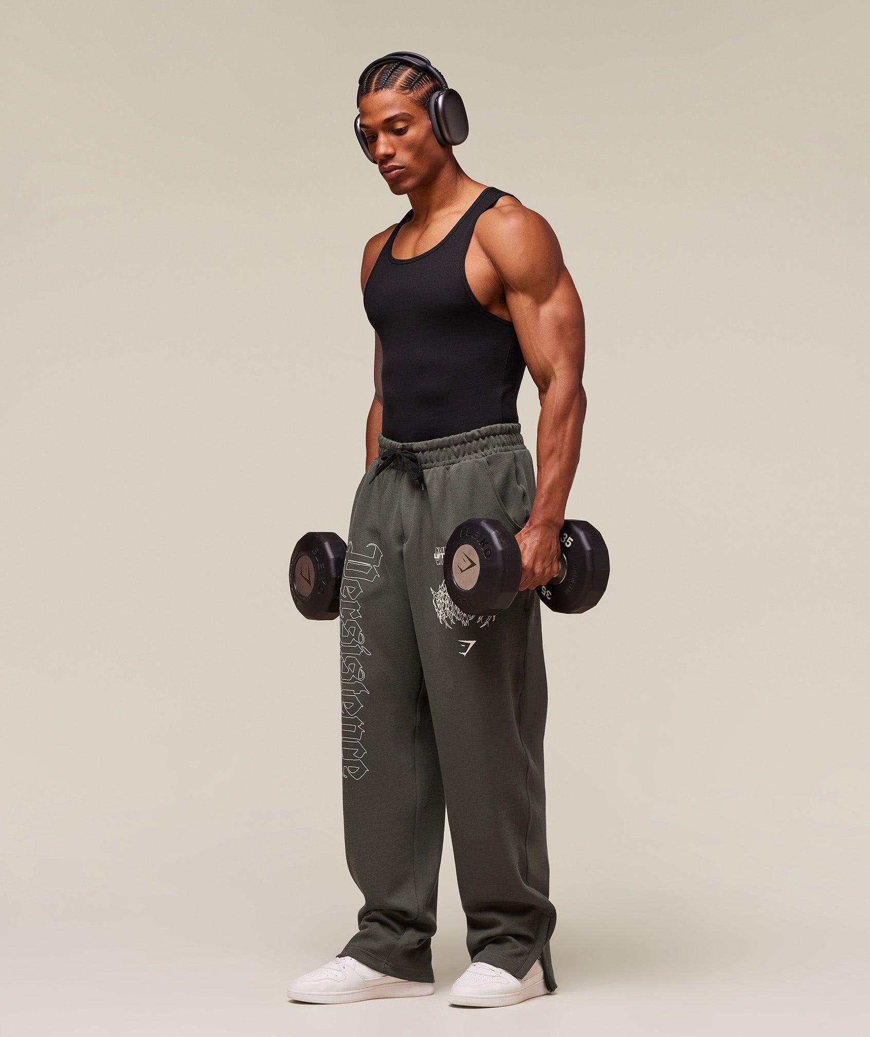 Gymshark Carlos Belcast x Rest Day Track Pant - Strength Green Male Product Image