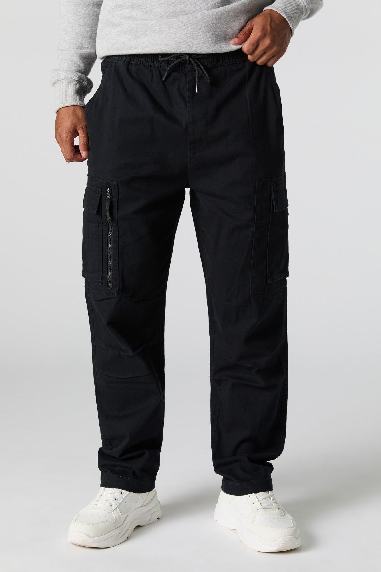 Zip Pocket Drawstring Cargo Pant Male Product Image