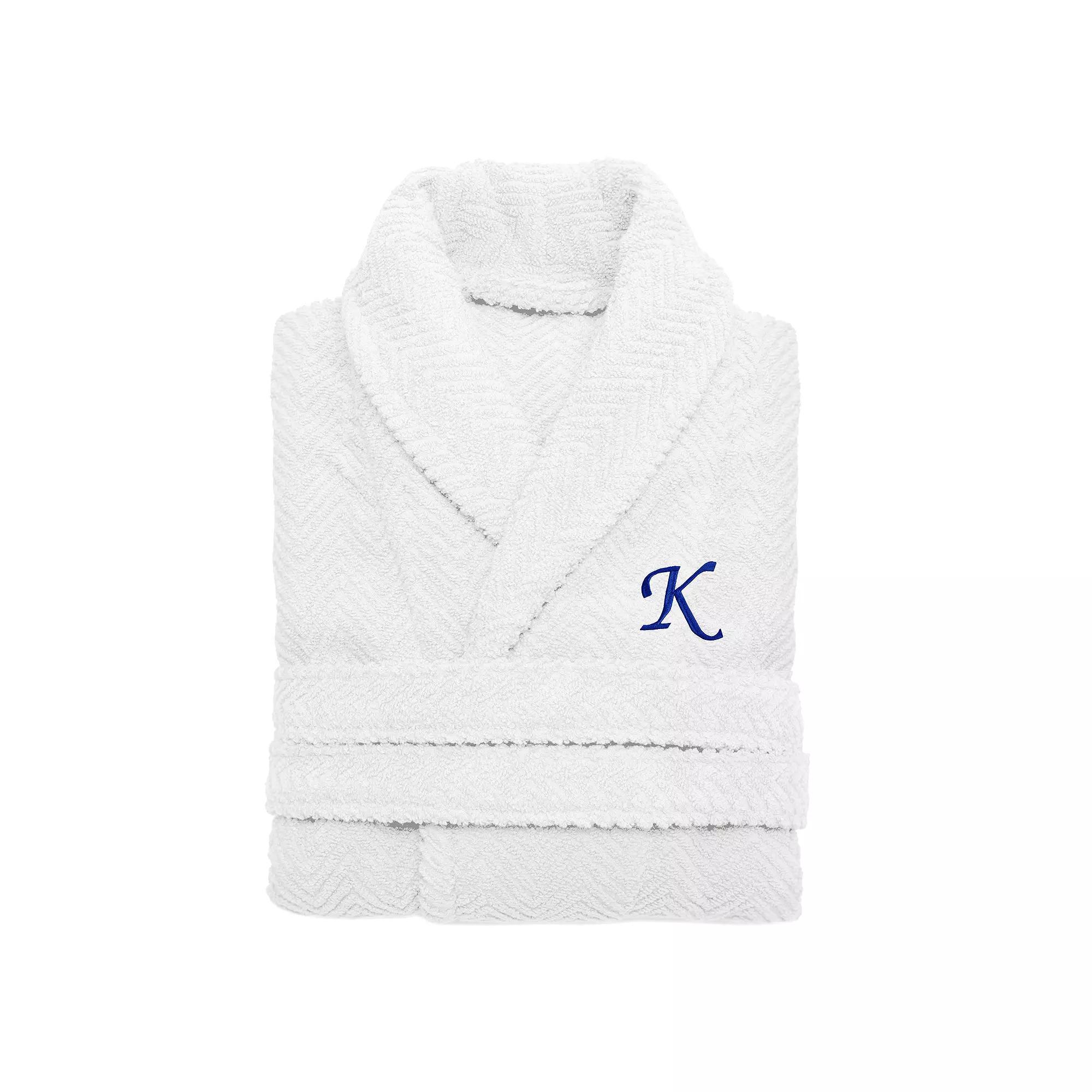 Linum Home Textiles Turkish Cotton Personalized Herringbone Weave Bathrobe, Womens Product Image