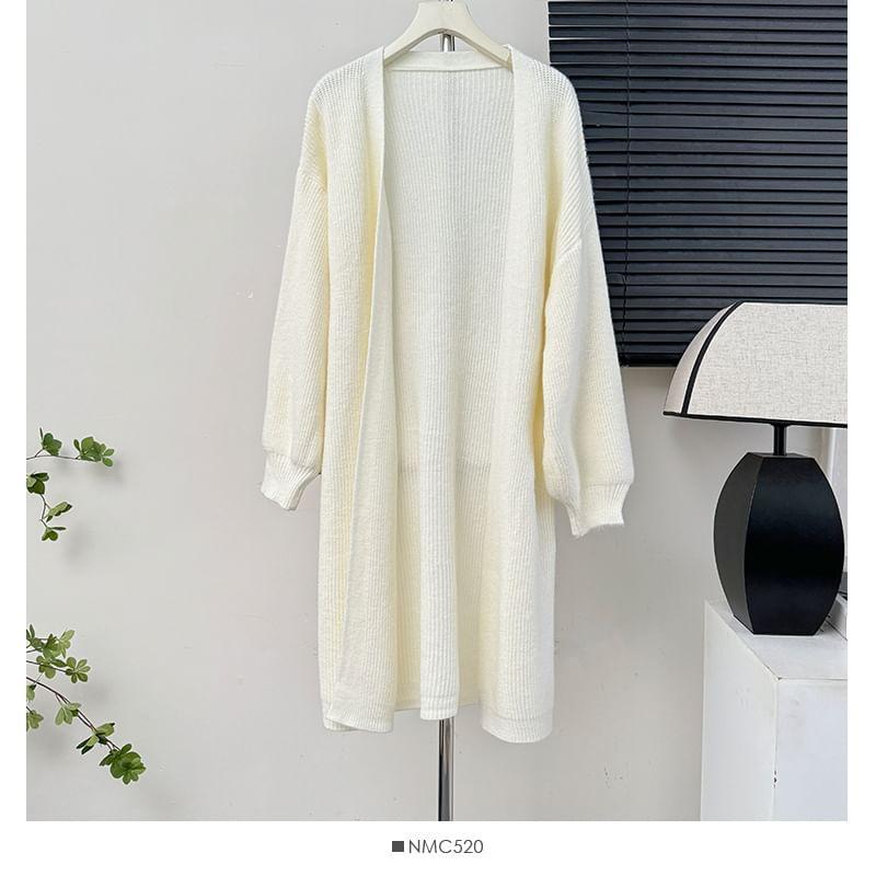 Oversized Open-Front Cardigan in 6 Colors Product Image