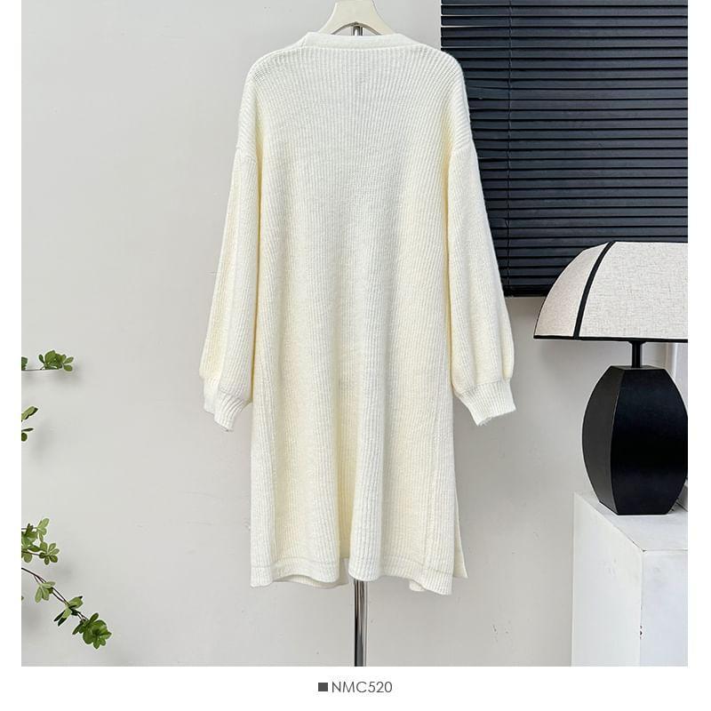 Oversized Open-Front Cardigan in 6 Colors Product Image