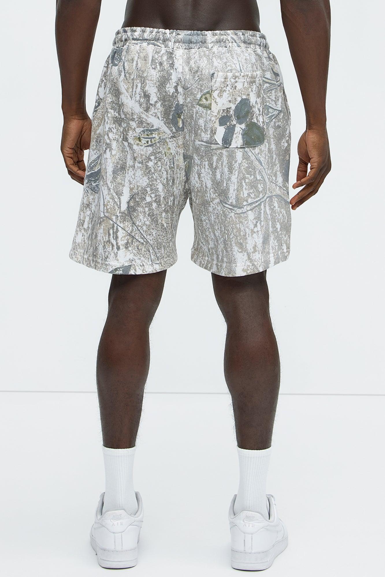 Wilderness Camo Fleece Shorts - Camouflage Product Image