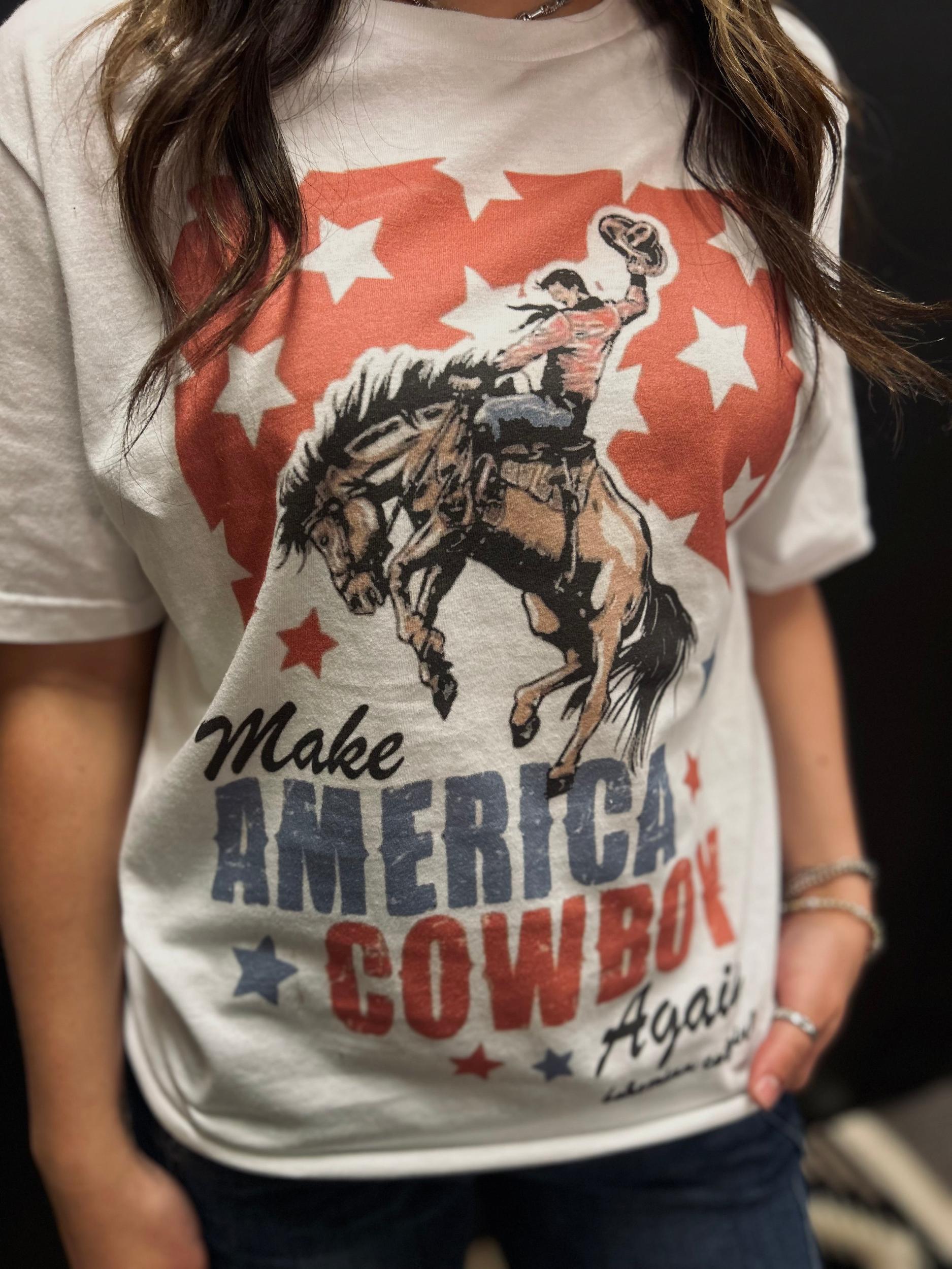 Make America Cowboy Again Bronc Graphic Tee Product Image