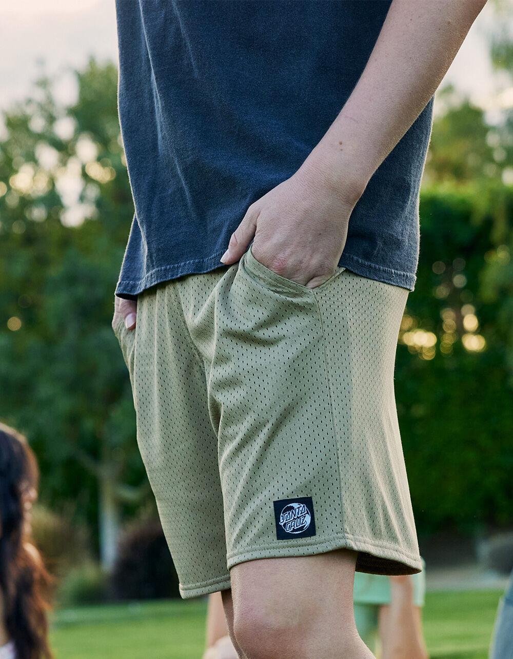 SANTA CRUZ Planet Dot Mens Mesh Shorts - GREEN Product Image