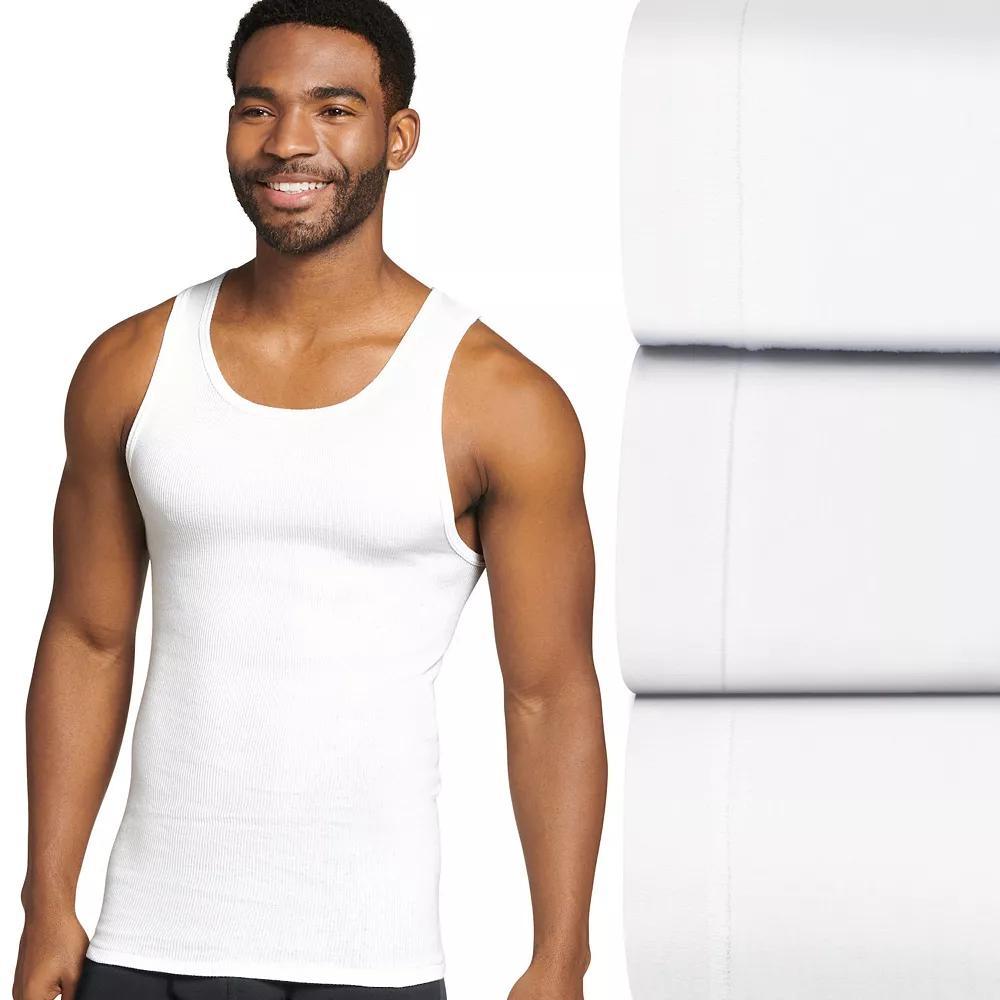 Big & Tall Jockey 3-pack Big Man Classic Tank Top A-Shirts, Mens Product Image