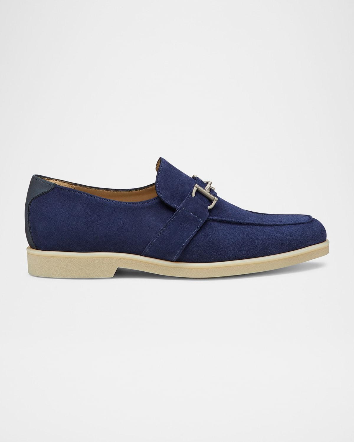 Mens Aurelio Nubuck Twisted Bit Loafers Product Image