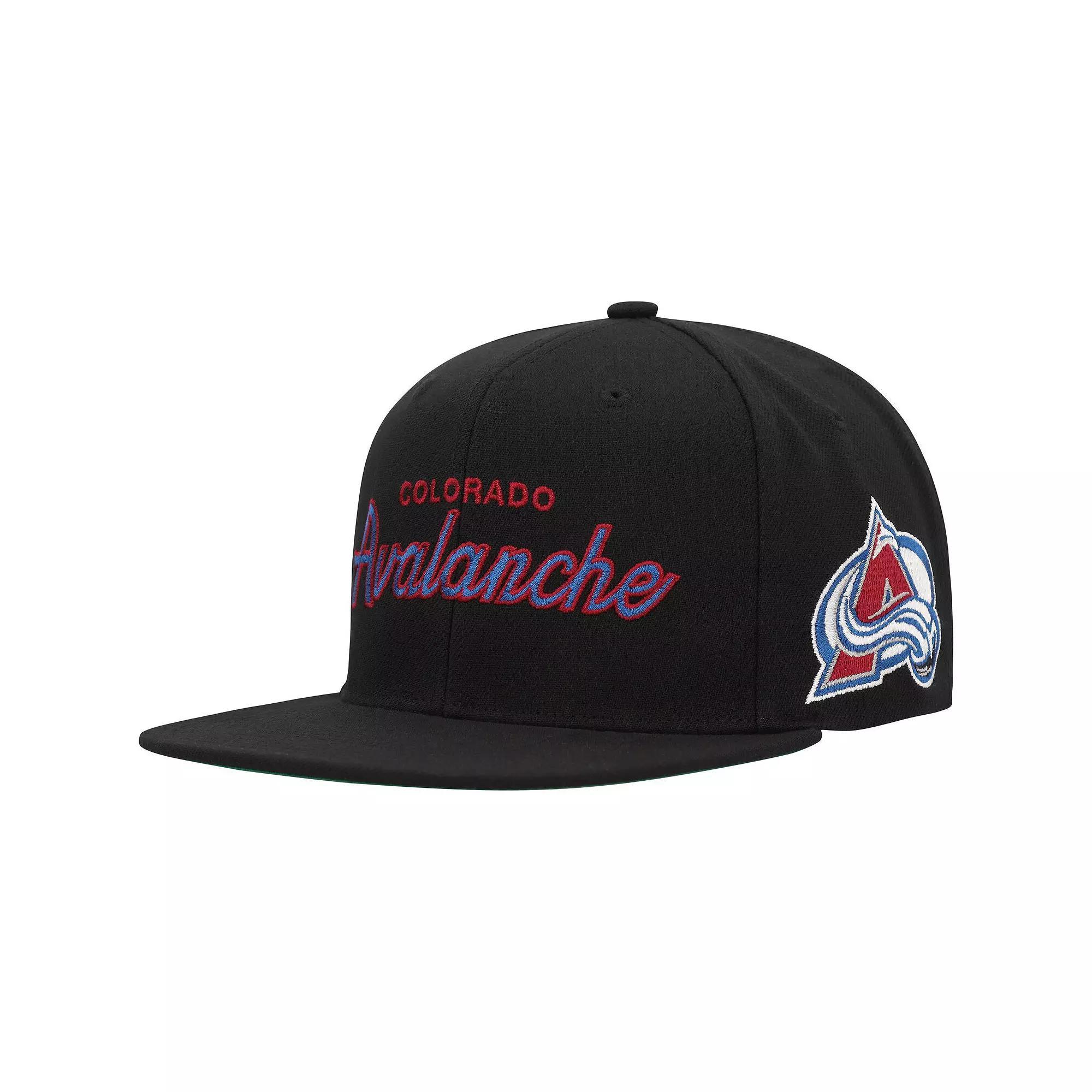 Mens Mitchell & Ness Colorado Avalanche Core Team Script 2.0 Snapback Hat Product Image