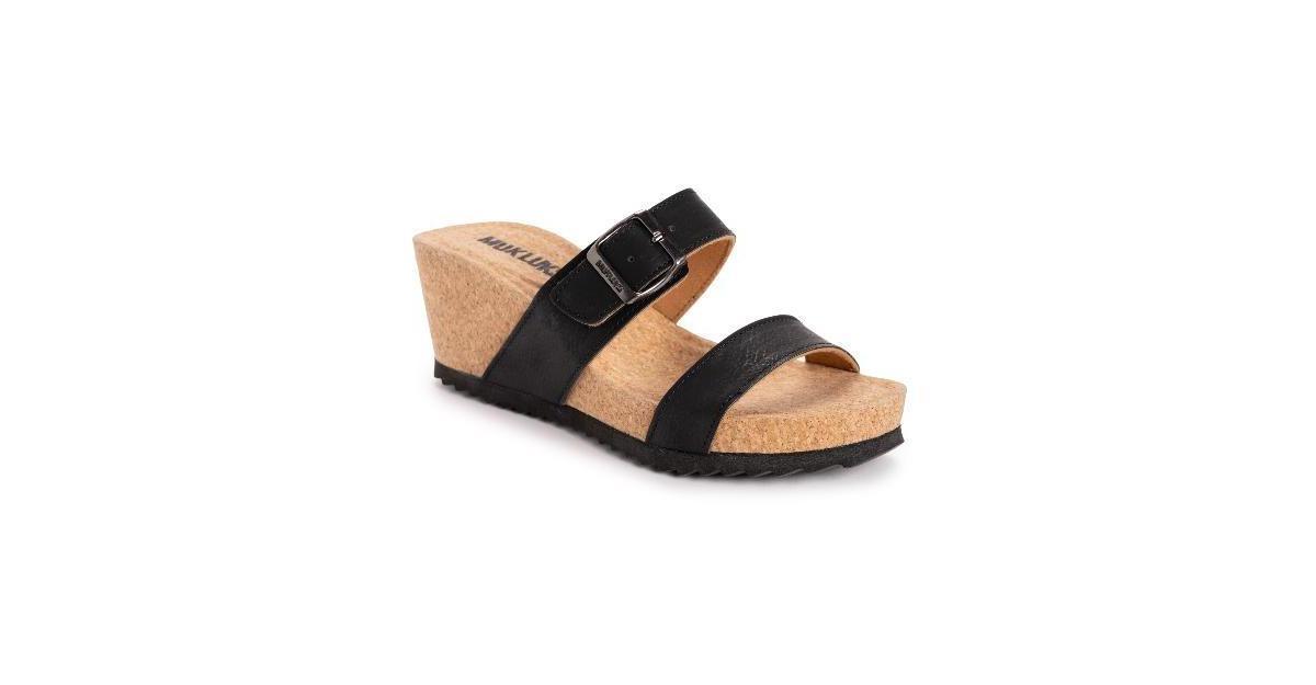 MUK LUKS Winona Womens Wedge Sandals Product Image