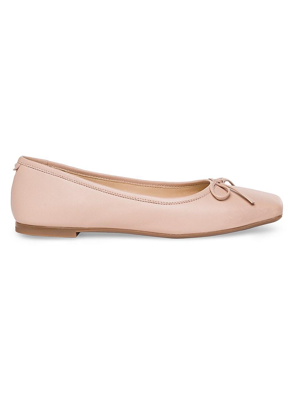 Gwynn Leather Bow Ballerina Flats Product Image