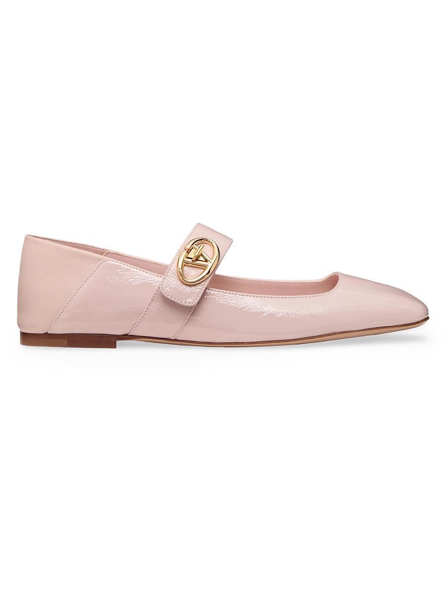 Womens VLogo Locker Mary Jane Ballerina Flats in Naplack Product Image