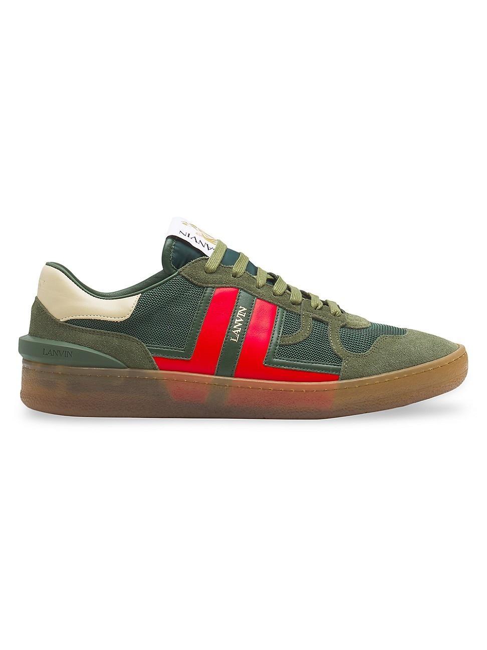 Men's Clay Mix-Leather Low-Top Sneakers Product Image