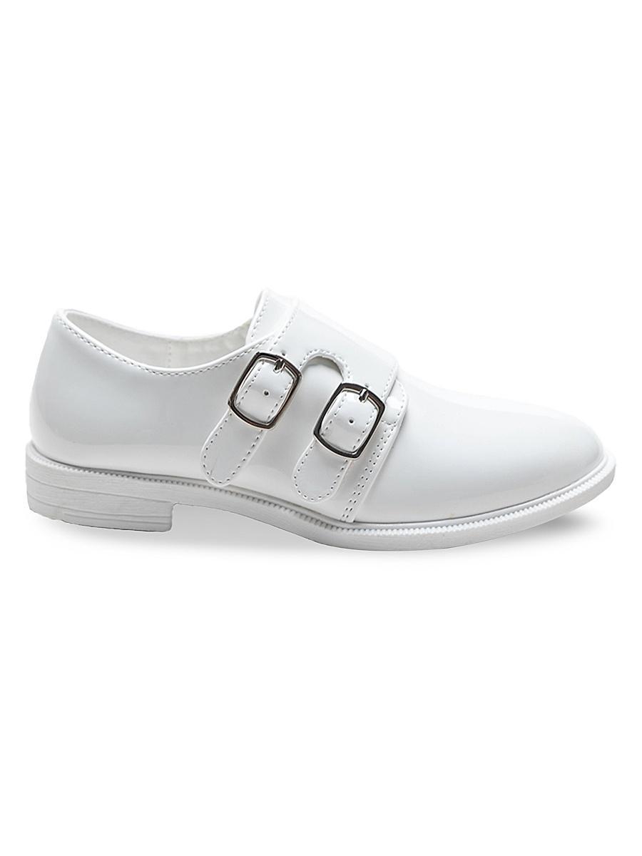 Mens Patent Double Monk Strap Dress Shoes Product Image