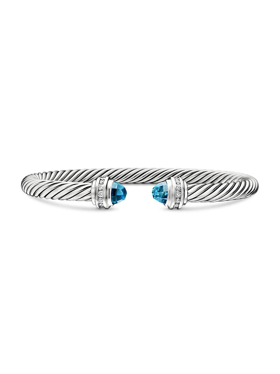 David Yurman Cable Classics Bracelet with Black Onyx & Diamonds Product Image