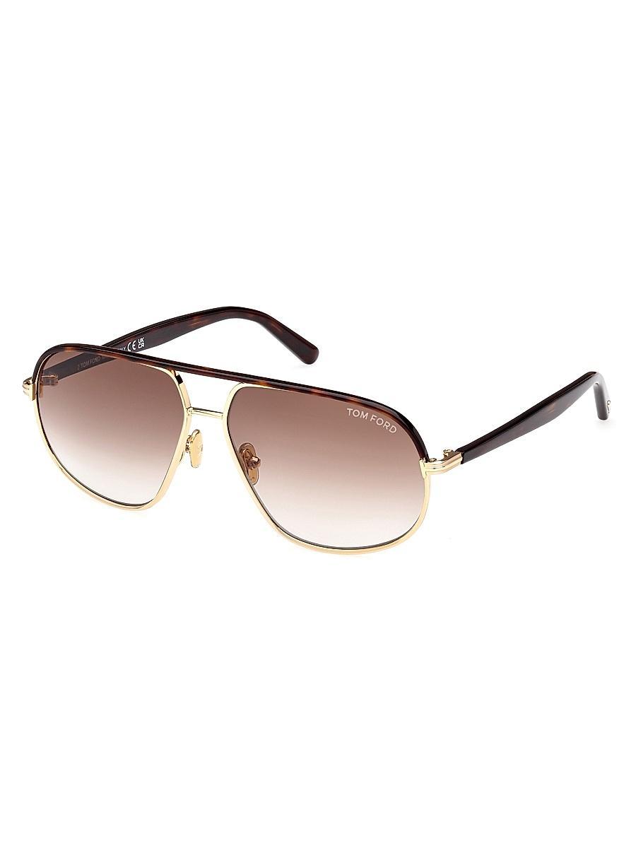 Mens Maxwell 59MM Pilot Sunglasses Product Image