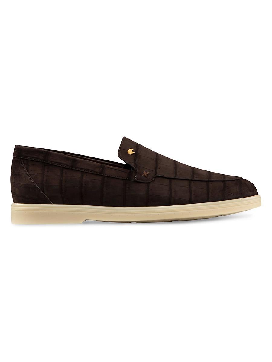 Mens Suede Moccasin Penny Loafers Product Image