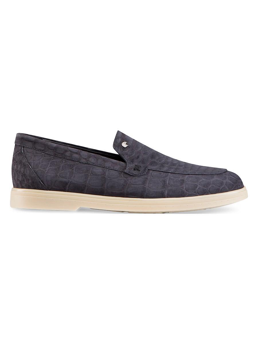 Mens Suede Moccasin Penny Loafers Product Image