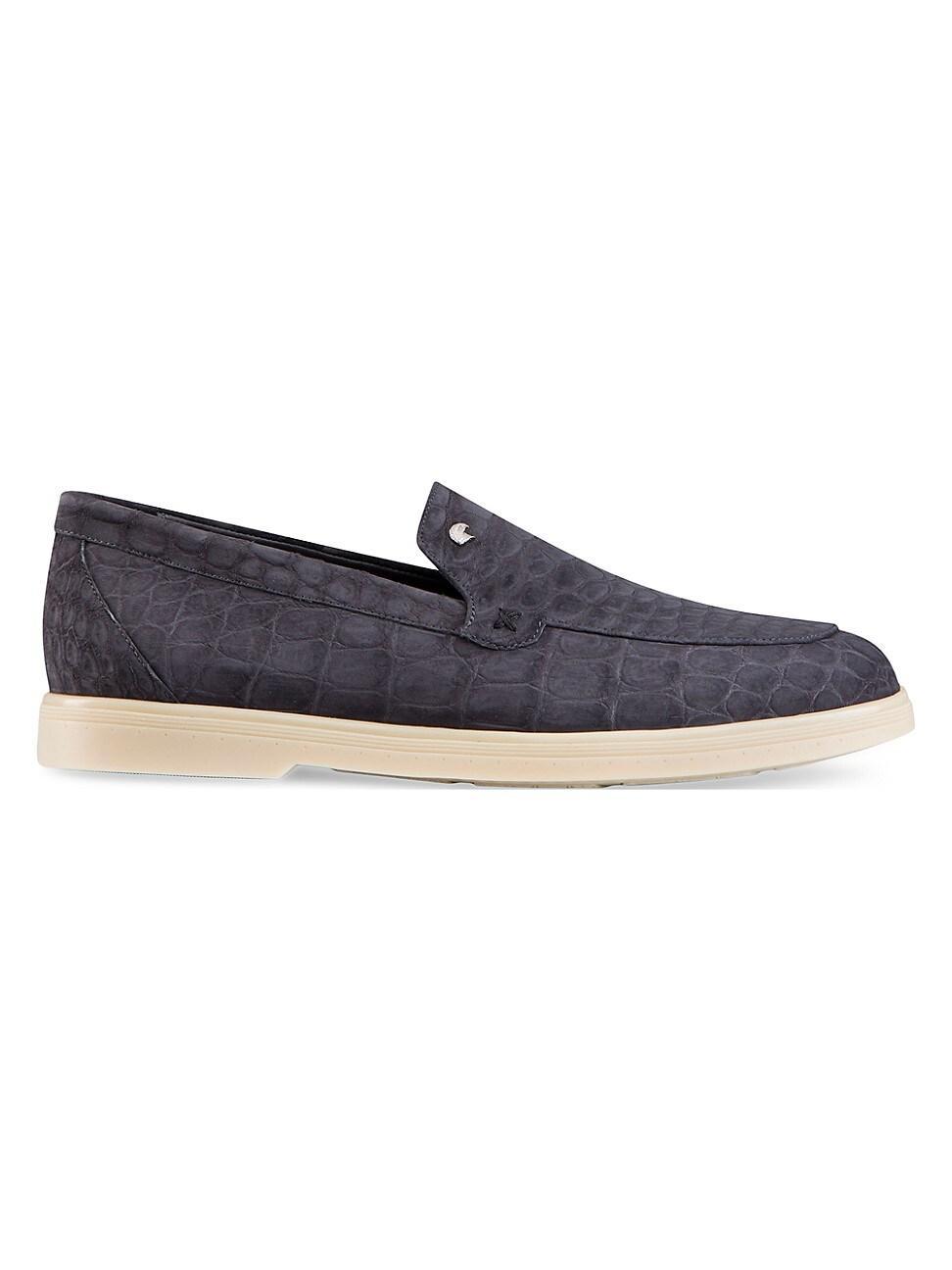 Mens Suede Moccasin Penny Loafers Product Image