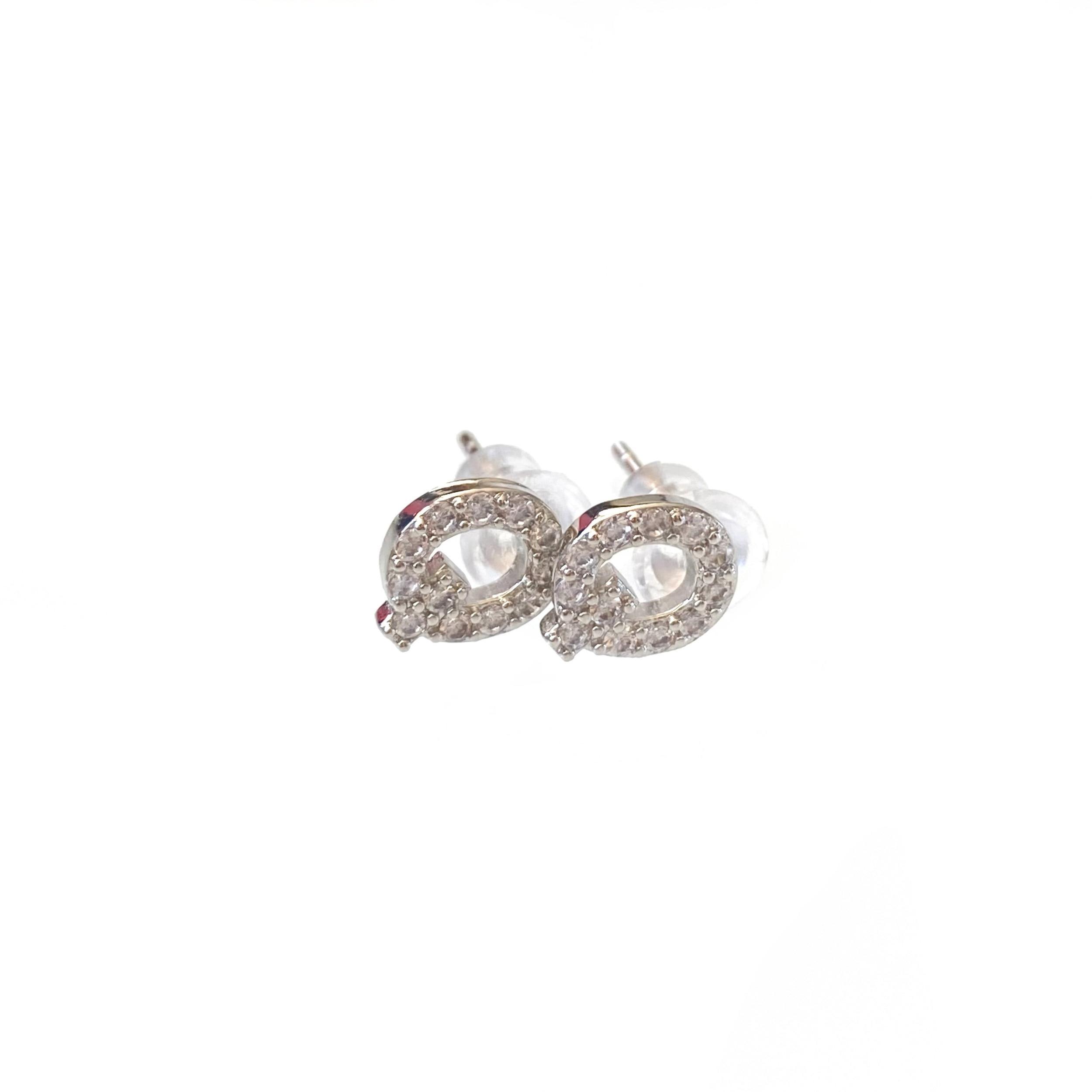 Silver Initial Studs Product Image