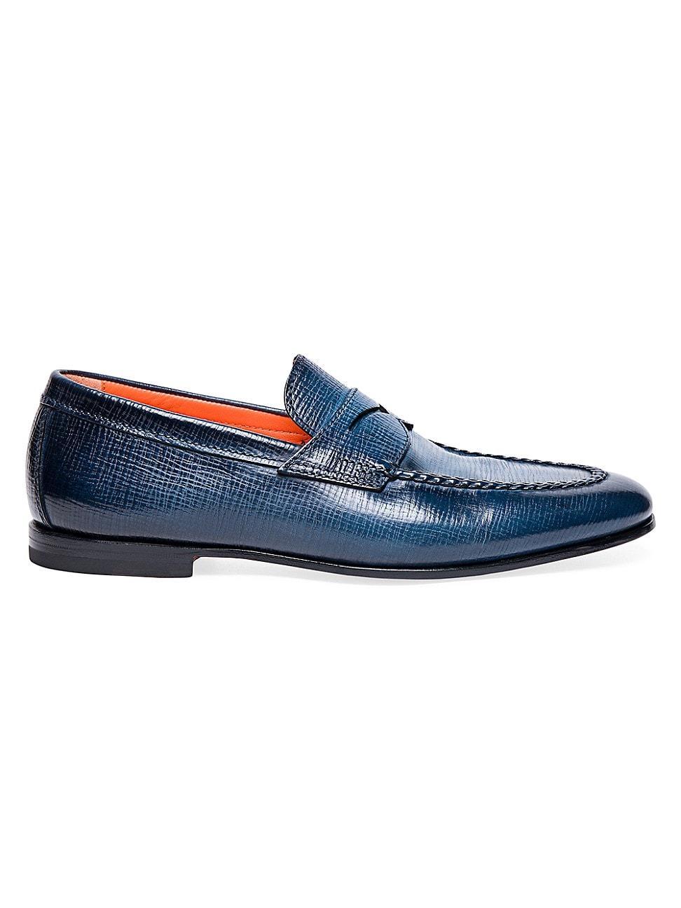 Mens Daren Leather Moccasin Loafers Product Image