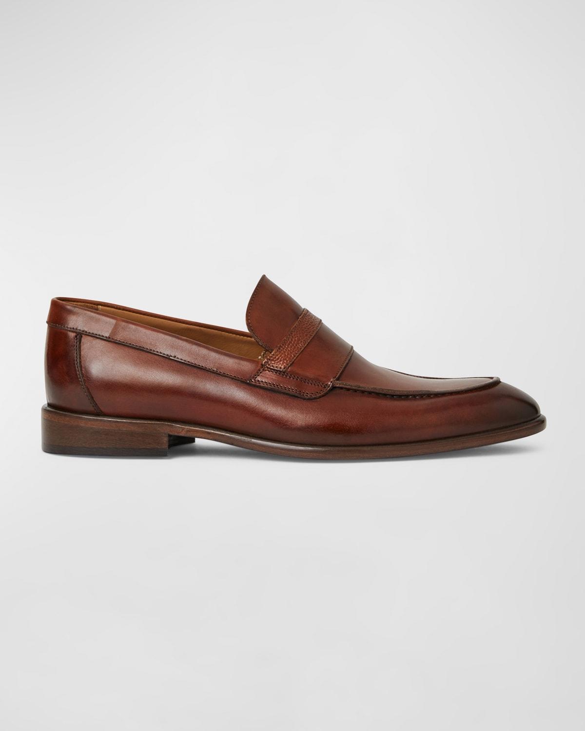 Mens Silvestro Leather Slip-On Loafers Product Image