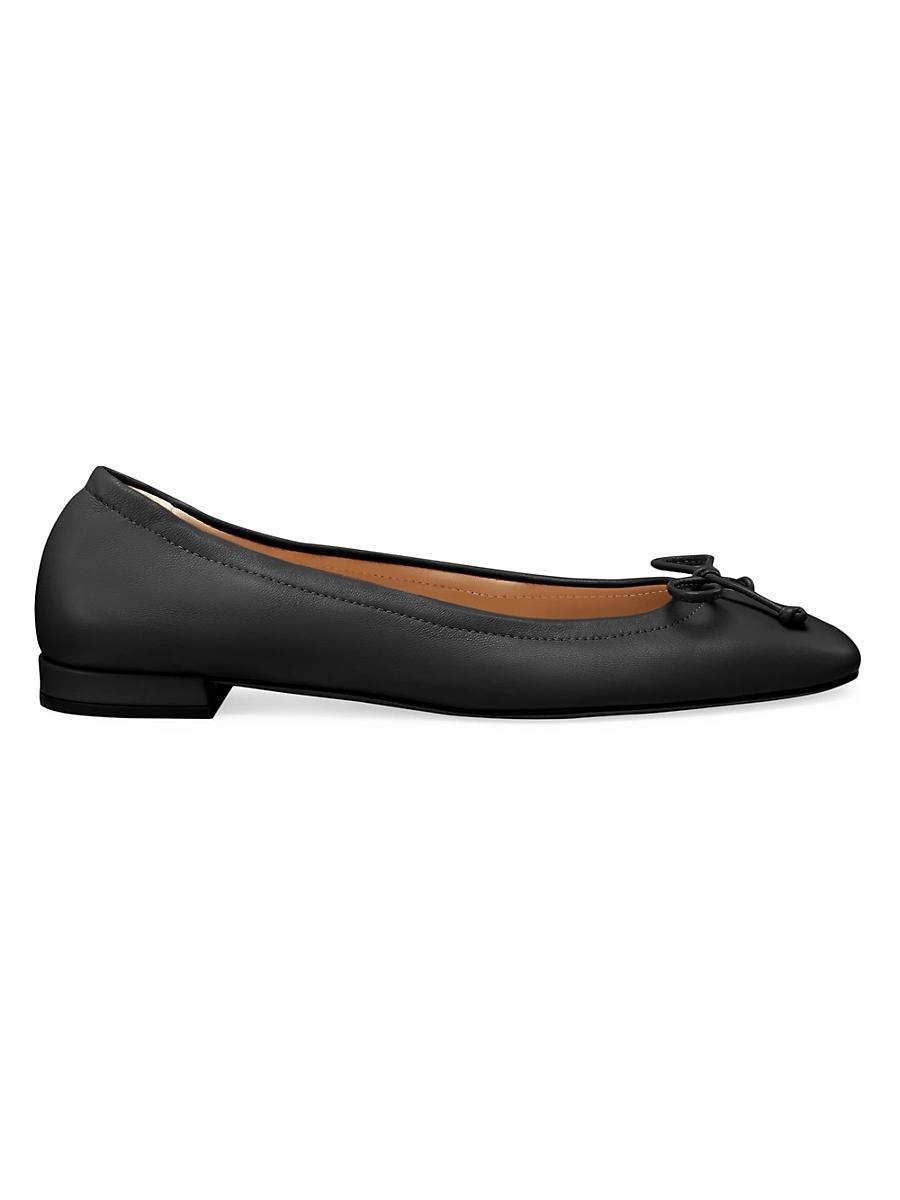 Stuart Weitzman Womens Lottie Bow Loafers Product Image