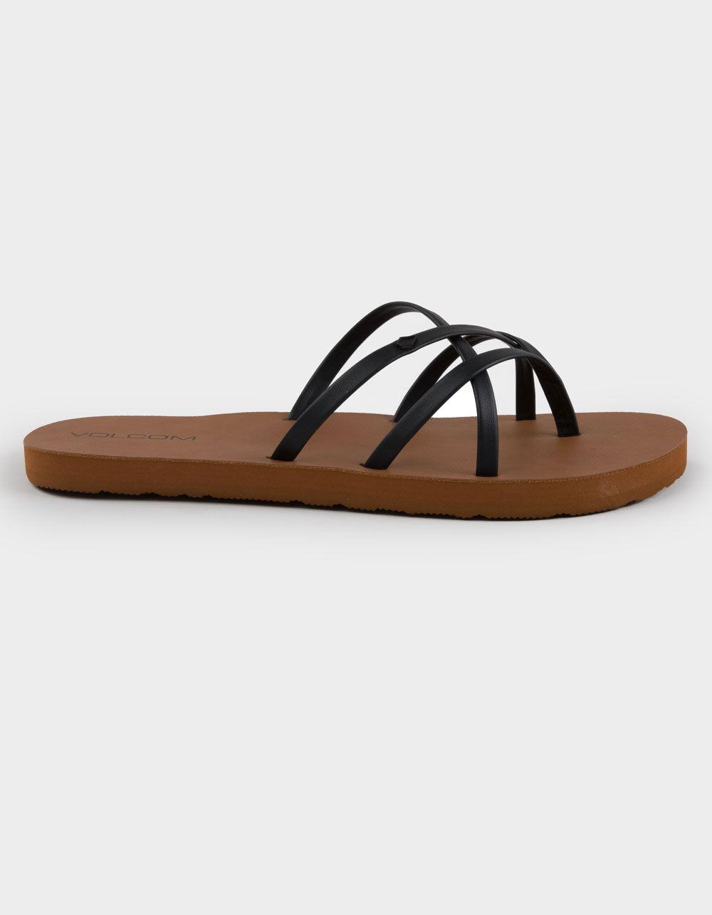 VOLCOM New School II Womens Thong Sandals - BLACK Product Image