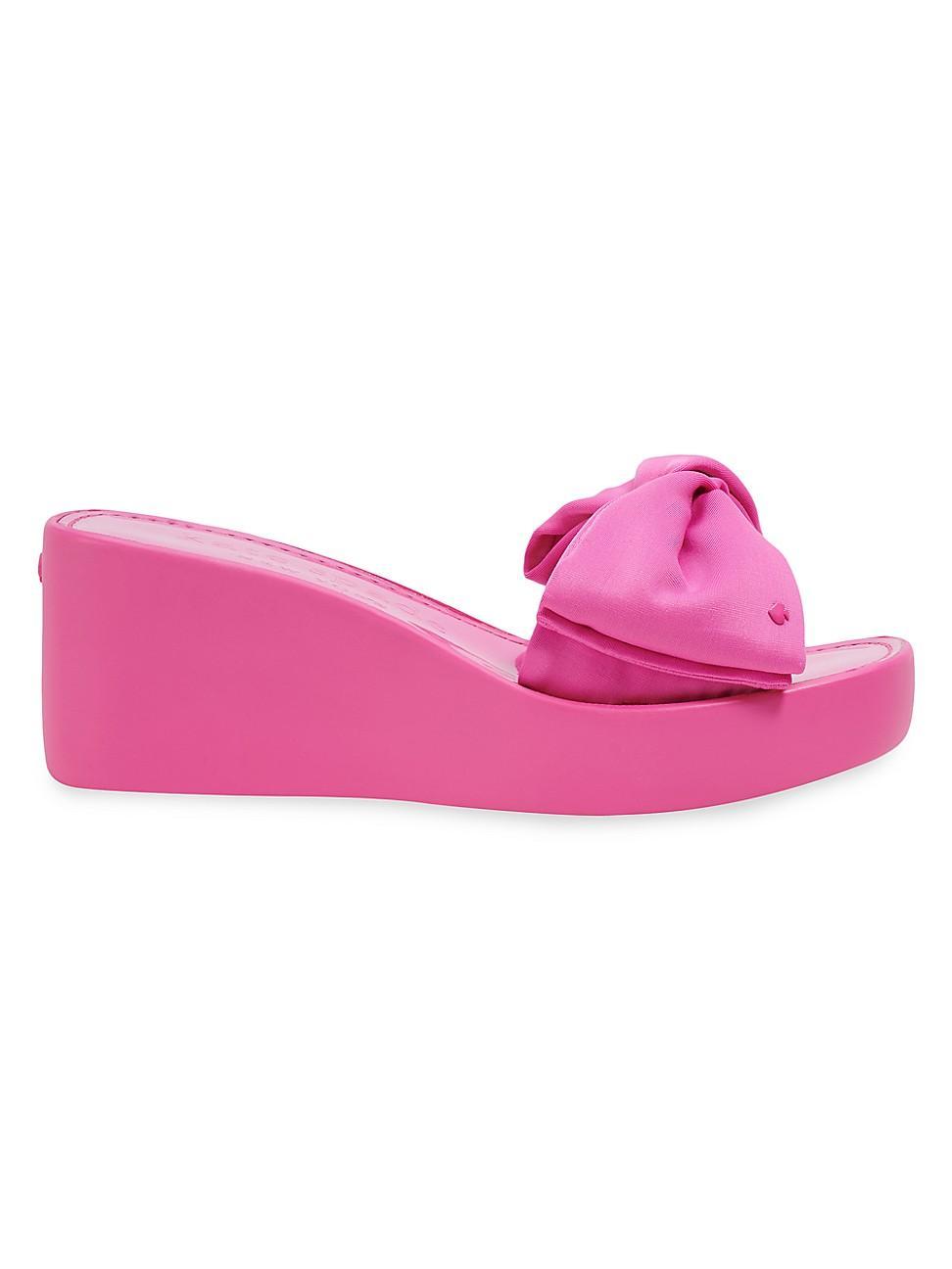 kate spade new york Bikini Bow Detail Platform Wedge Sandals Product Image