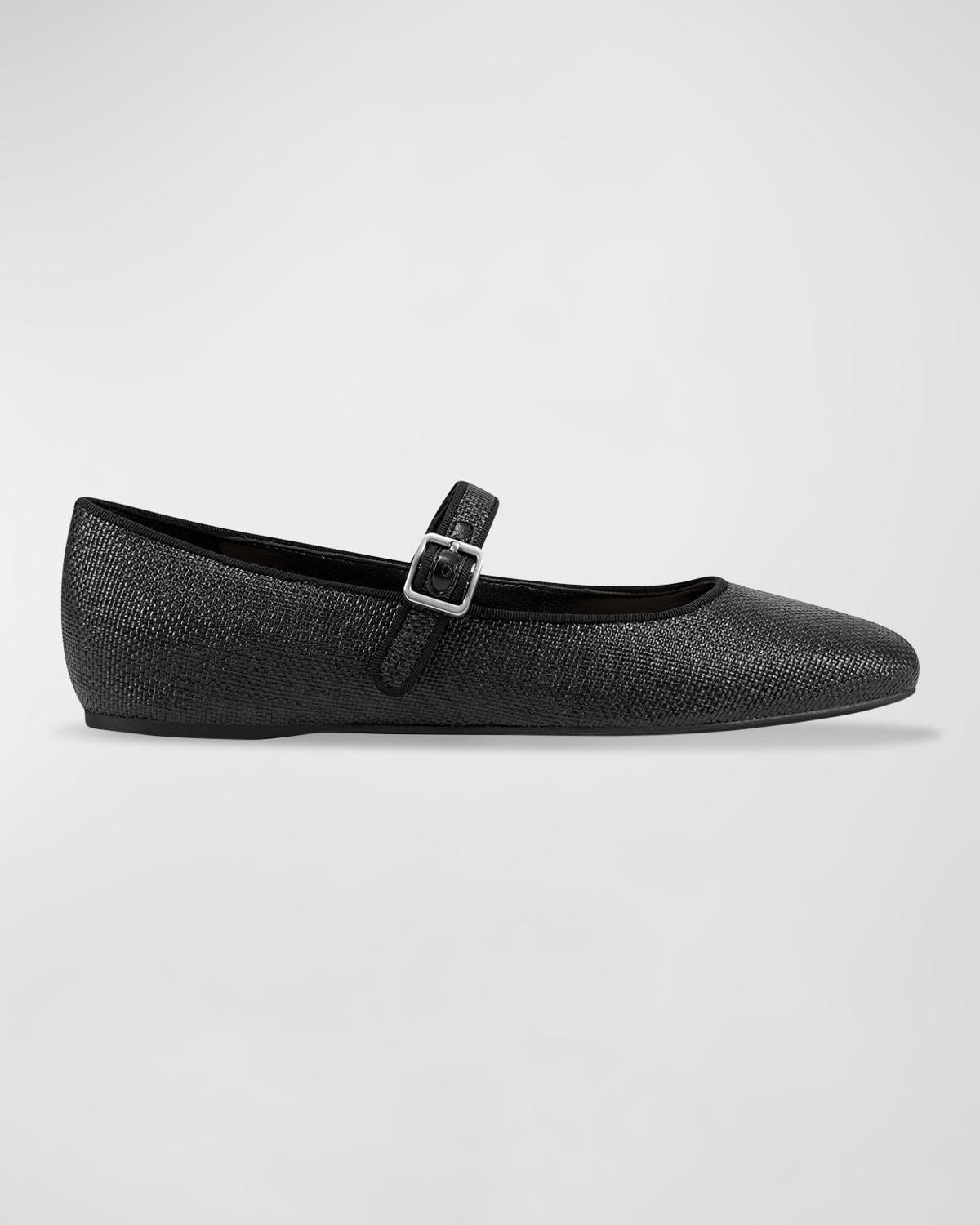 Leather Ballerina Flats Product Image