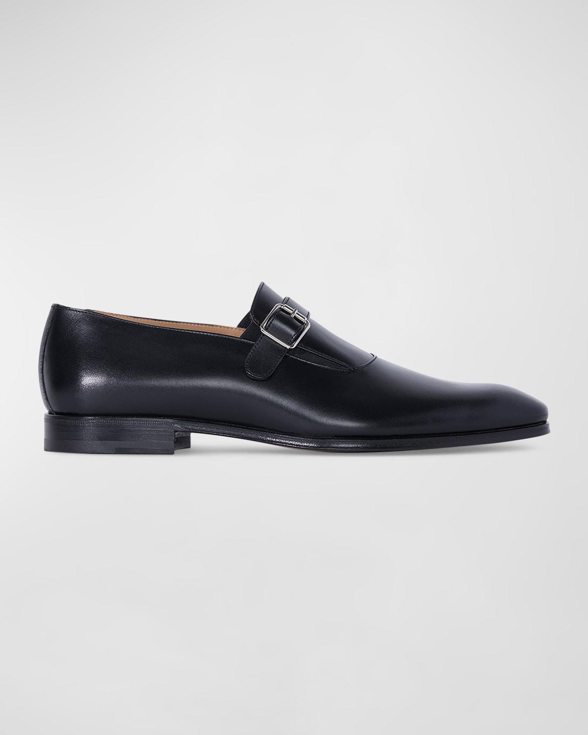 Mens Horace Leather Single-Monk Strap Loafers Product Image