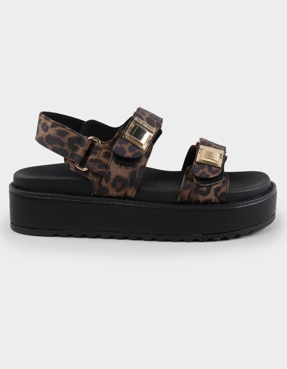 STEVE MADDEN Blaire Womens Platform Sandals - LEOPARD Product Image