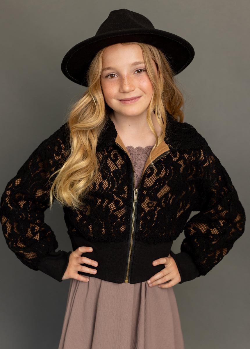 Luxury Jacket in Black Girls Product Image