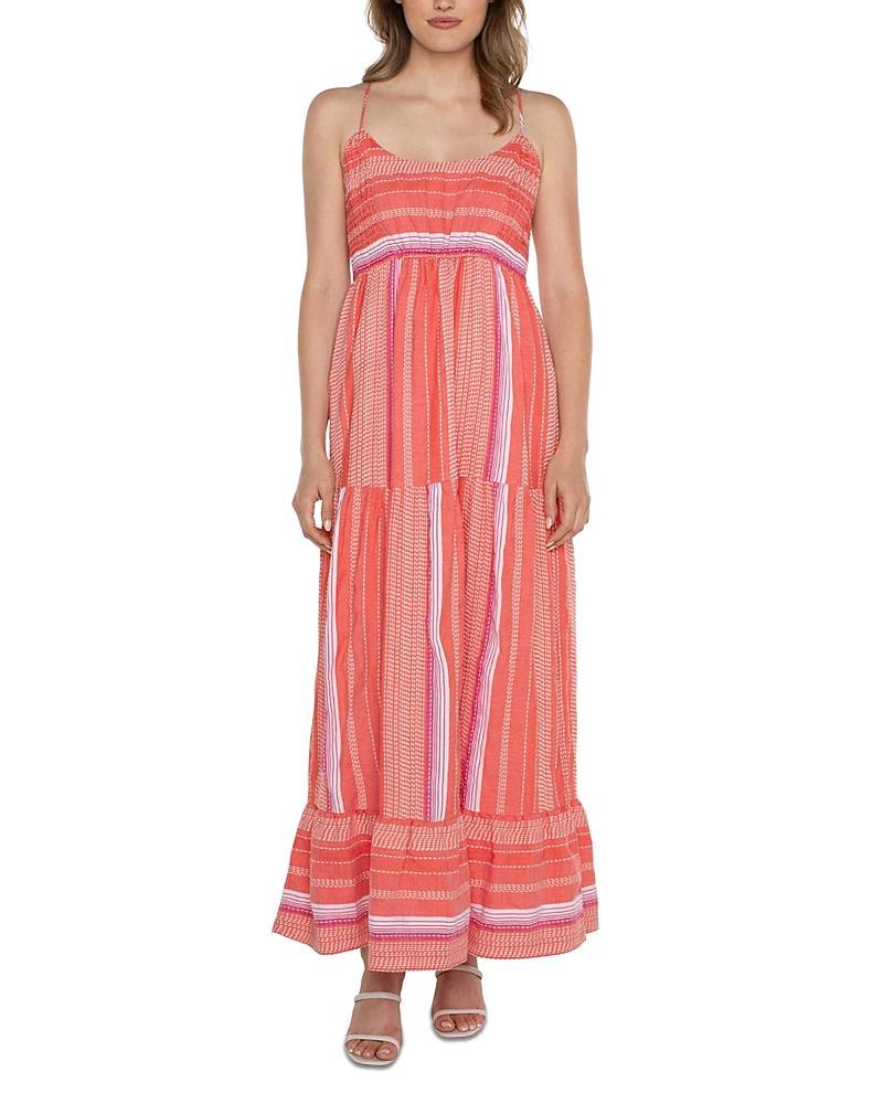 Liverpool Los Angeles Racerback Tiered Maxi Dress Product Image