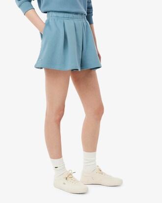Pleated Fleece Shorts Product Image