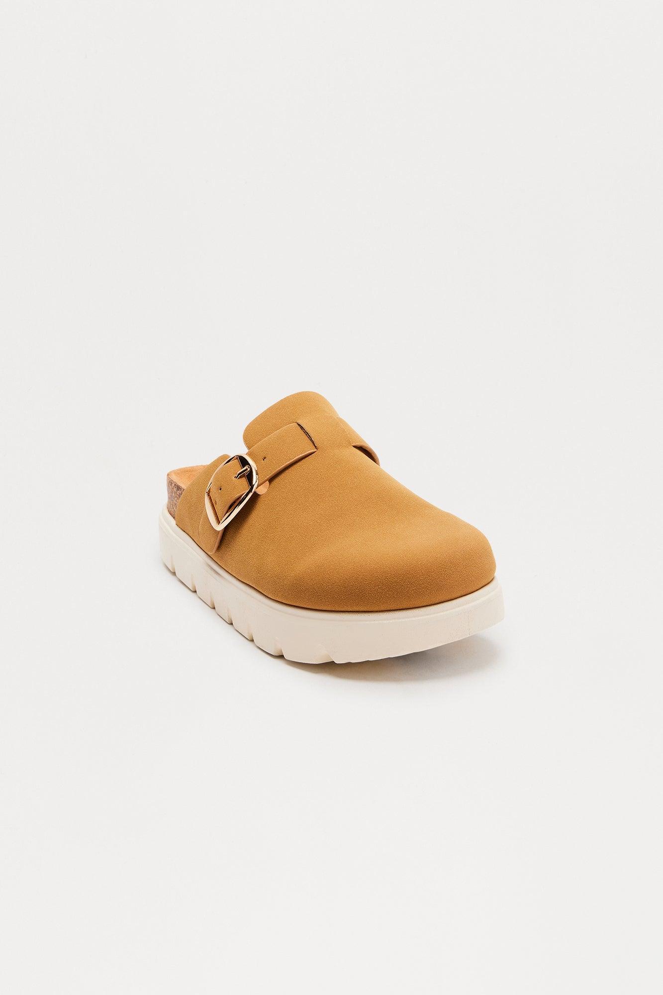 Oaks Buckle Slides - Tan Product Image