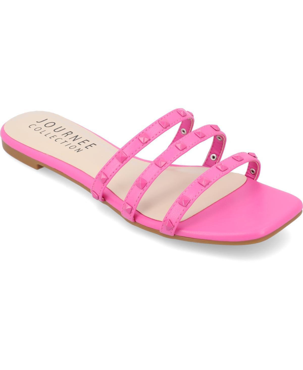 Journee Camarie Women's Embellished Strappy Sandal, Size: 8.5, Beige Product Image