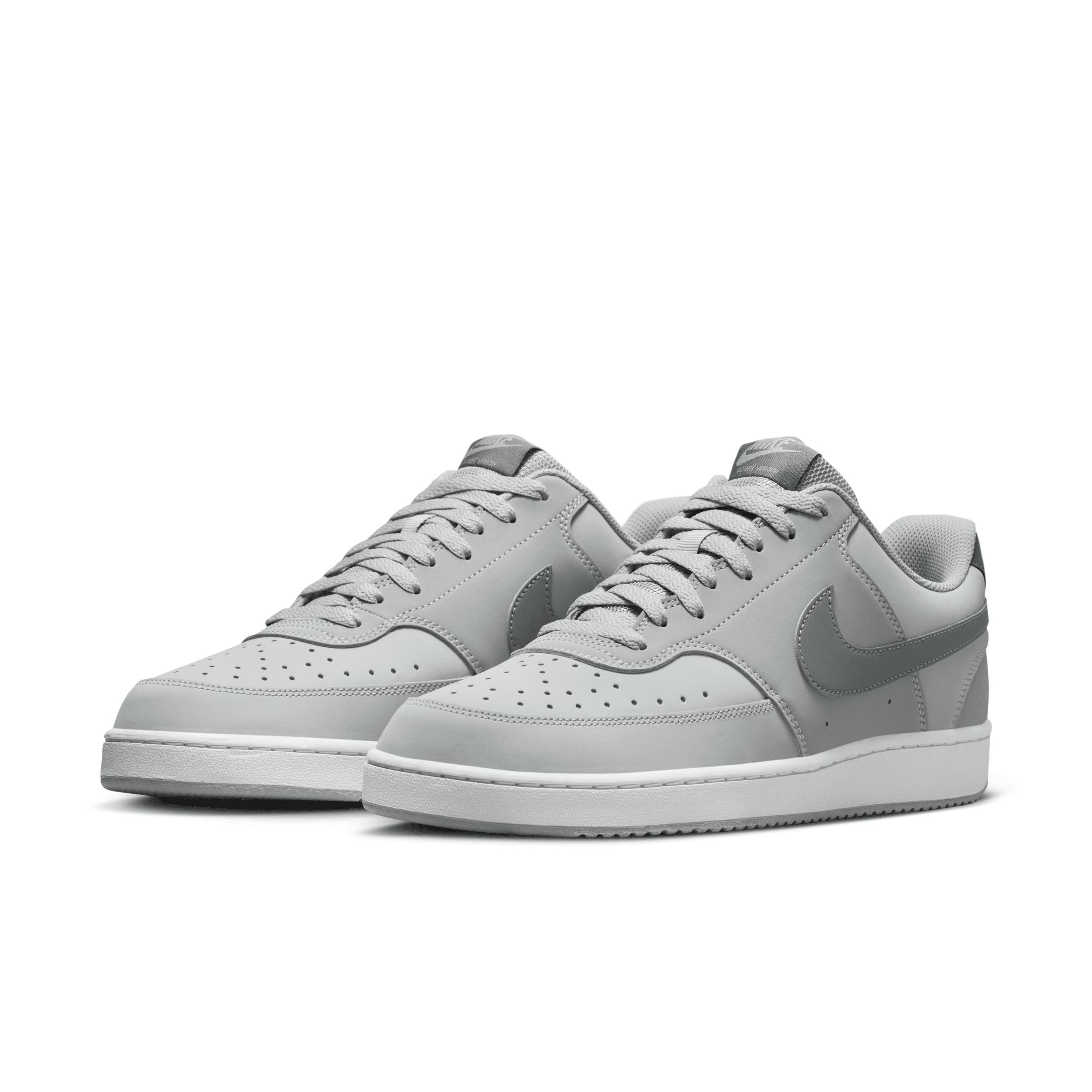 Nike Court Vision Low Mens Shoes Grey Gray White Product Image