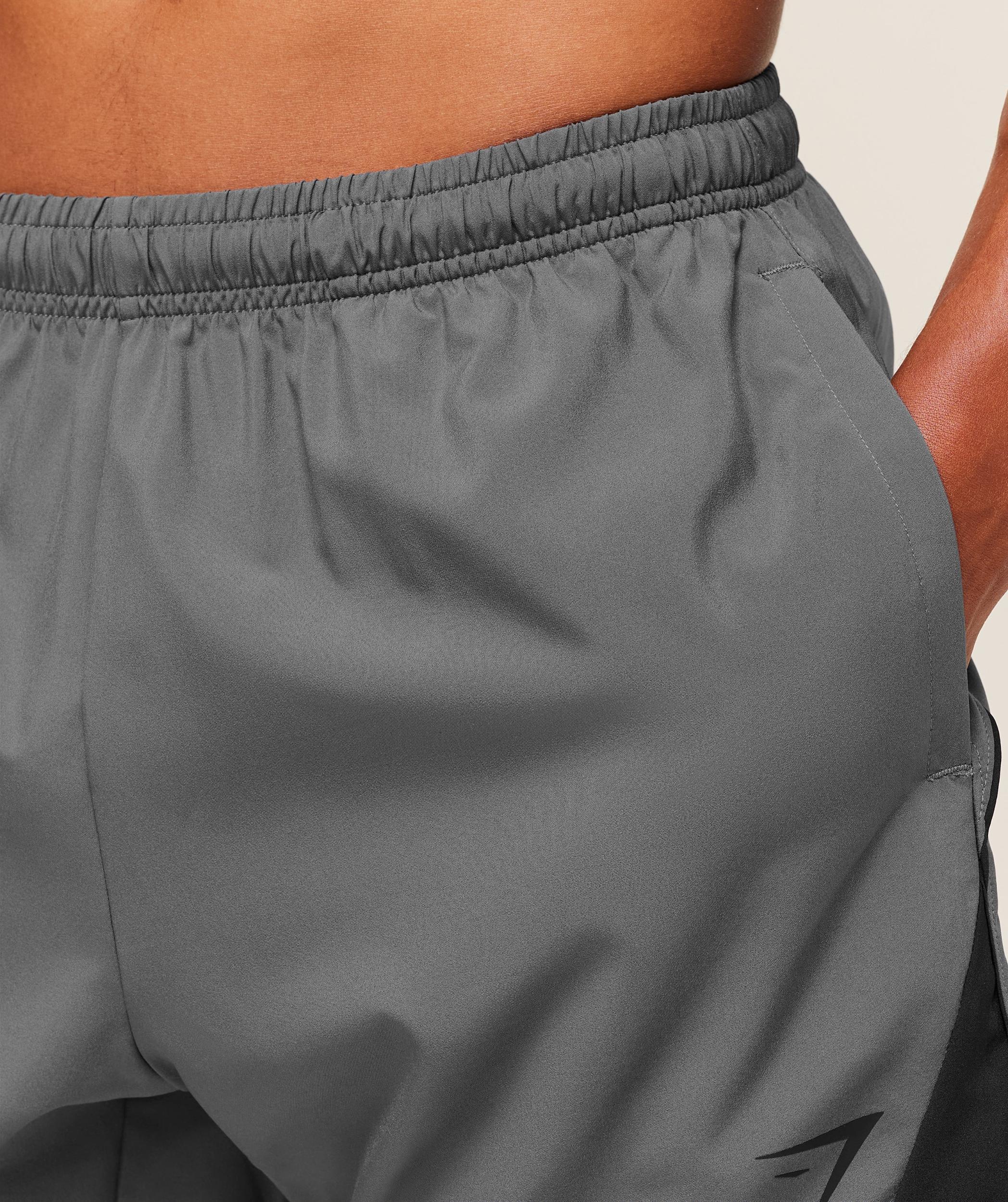 Gymshark Arrival Block 6" Shorts - Dark Grey Male Product Image